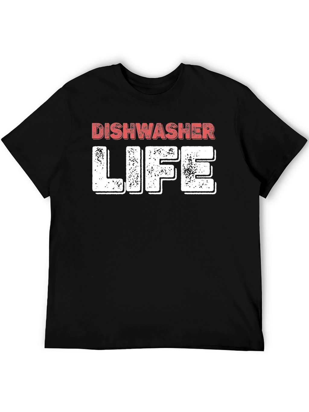 Dishwasher Life Black Crewneck T-Shirt