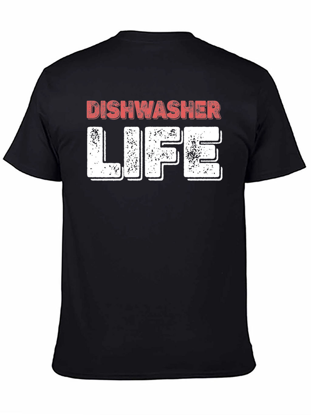 Dishwasher Life Black Crewneck T-Shirt