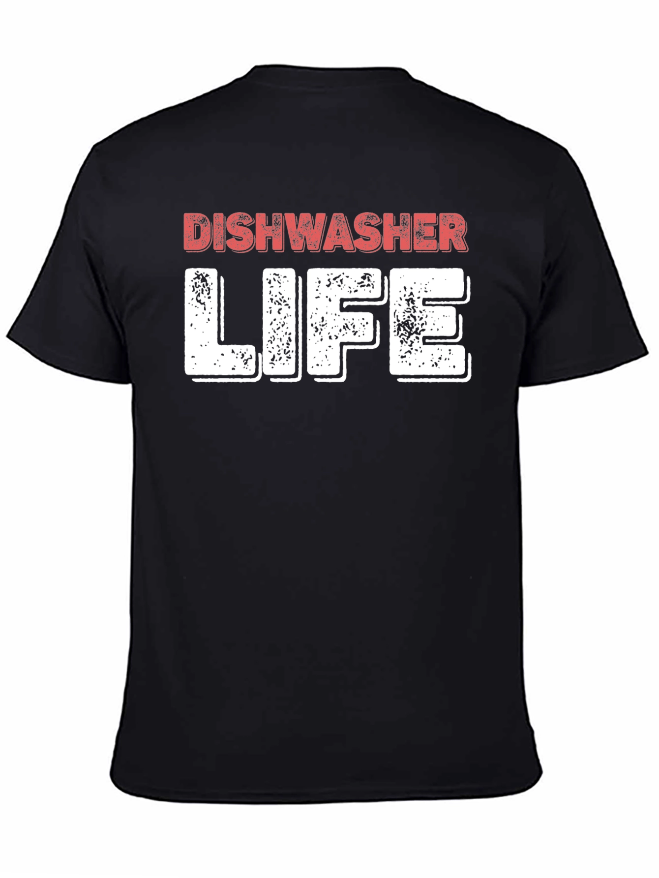 Dishwasher Life Black Crewneck T-Shirt