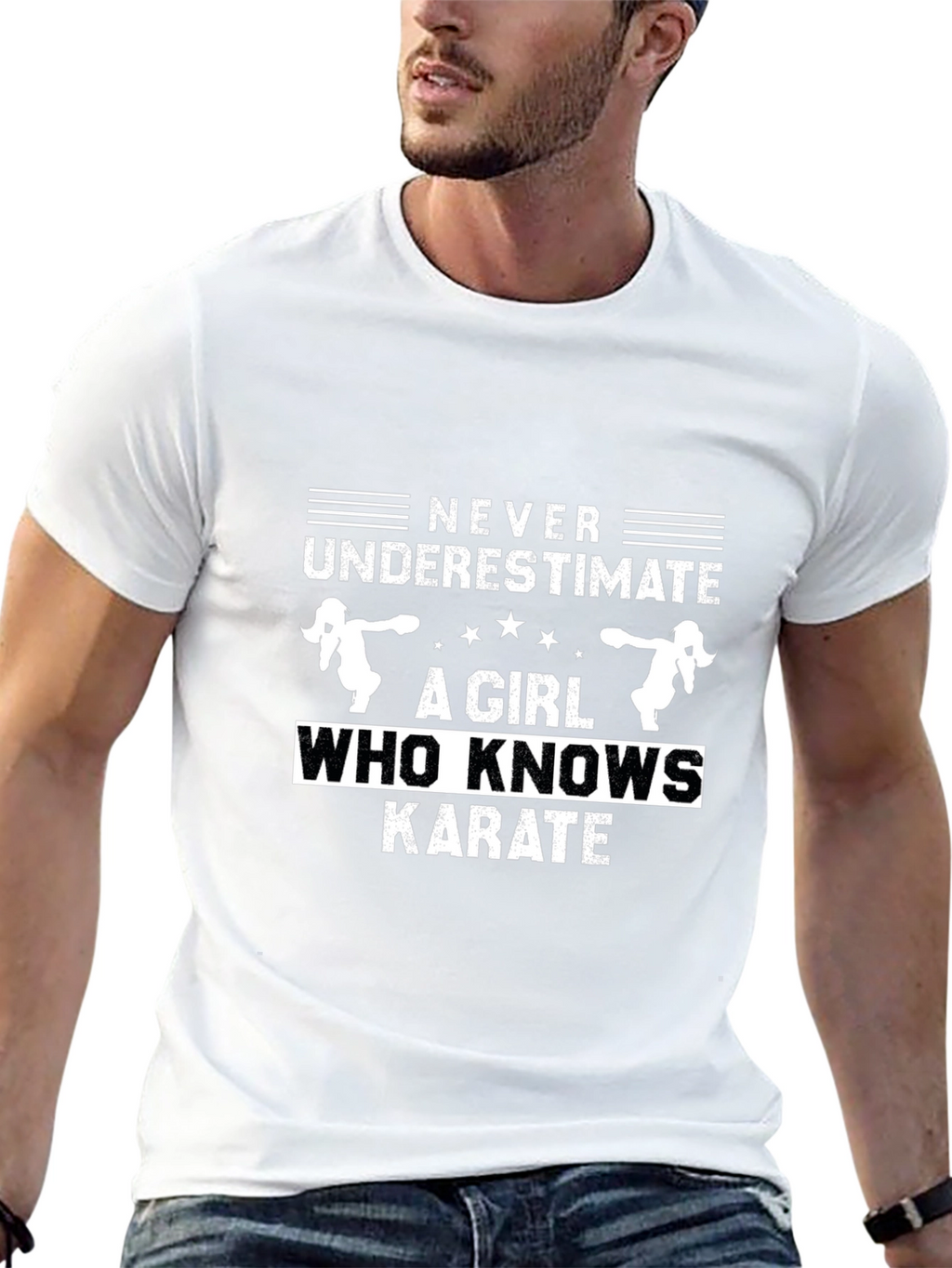 Karate Girl Graphic Tee - Never Underestimate
