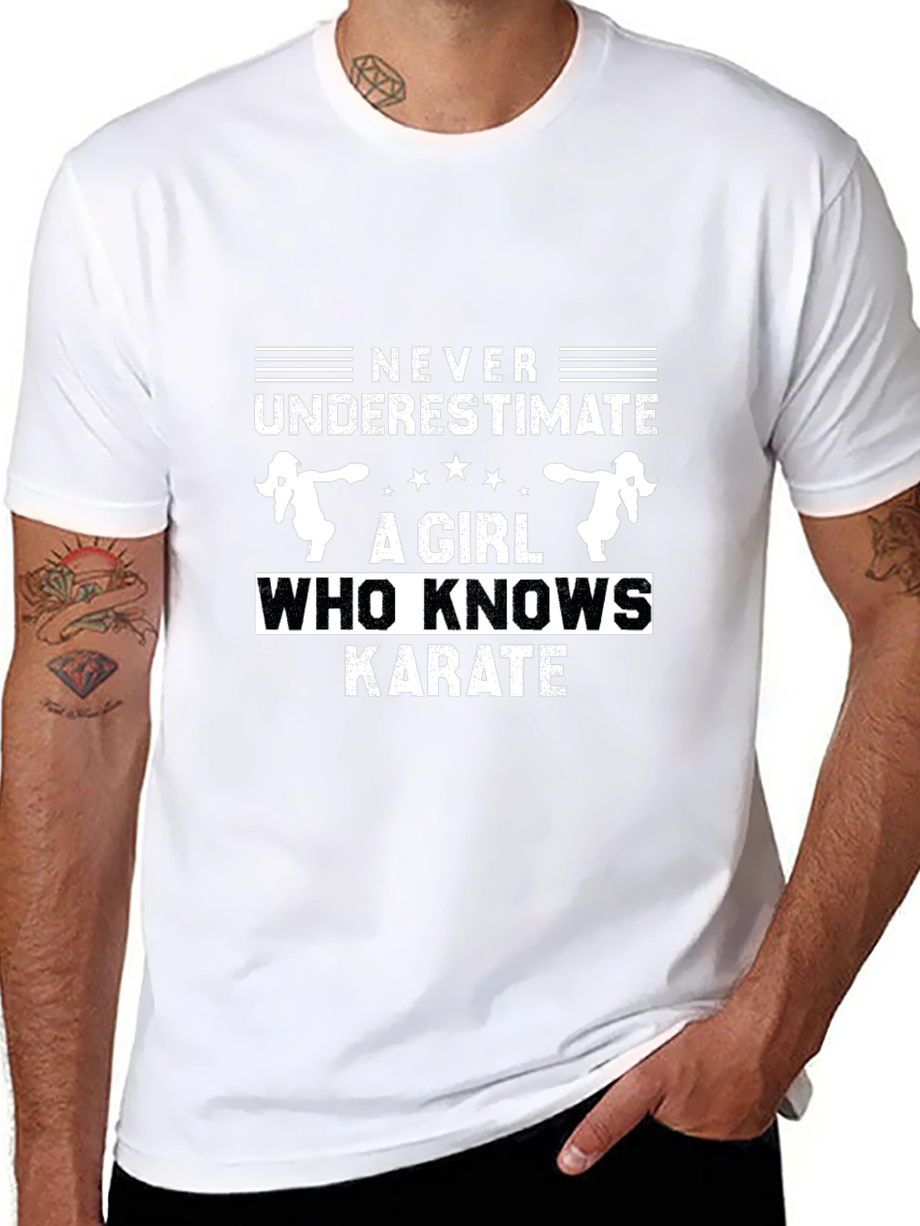 Karate Girl Graphic Tee - Never Underestimate