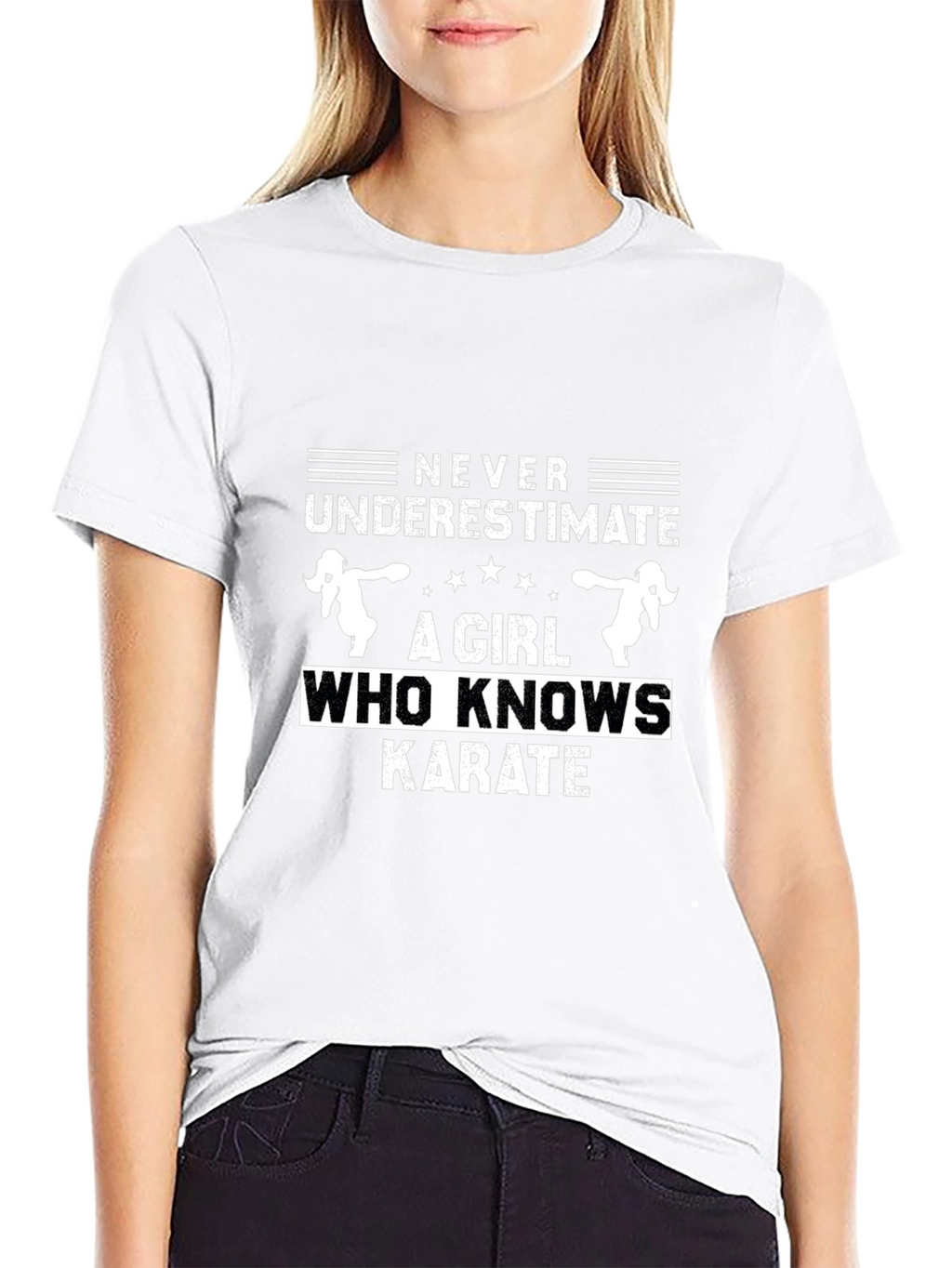 Karate Girl Graphic Tee - Never Underestimate
