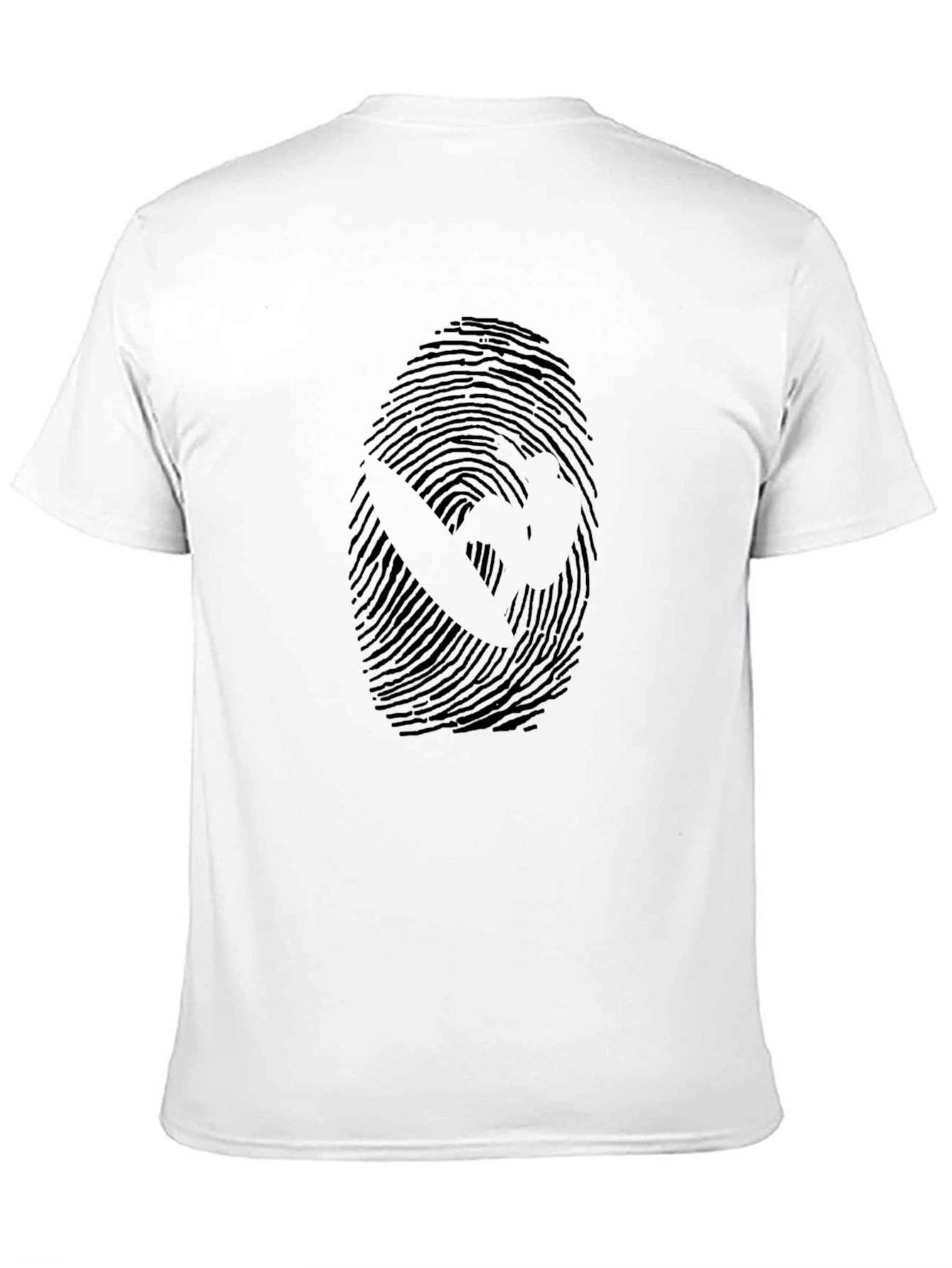 Graphic Fingerprint T-Shirt - Unique Design