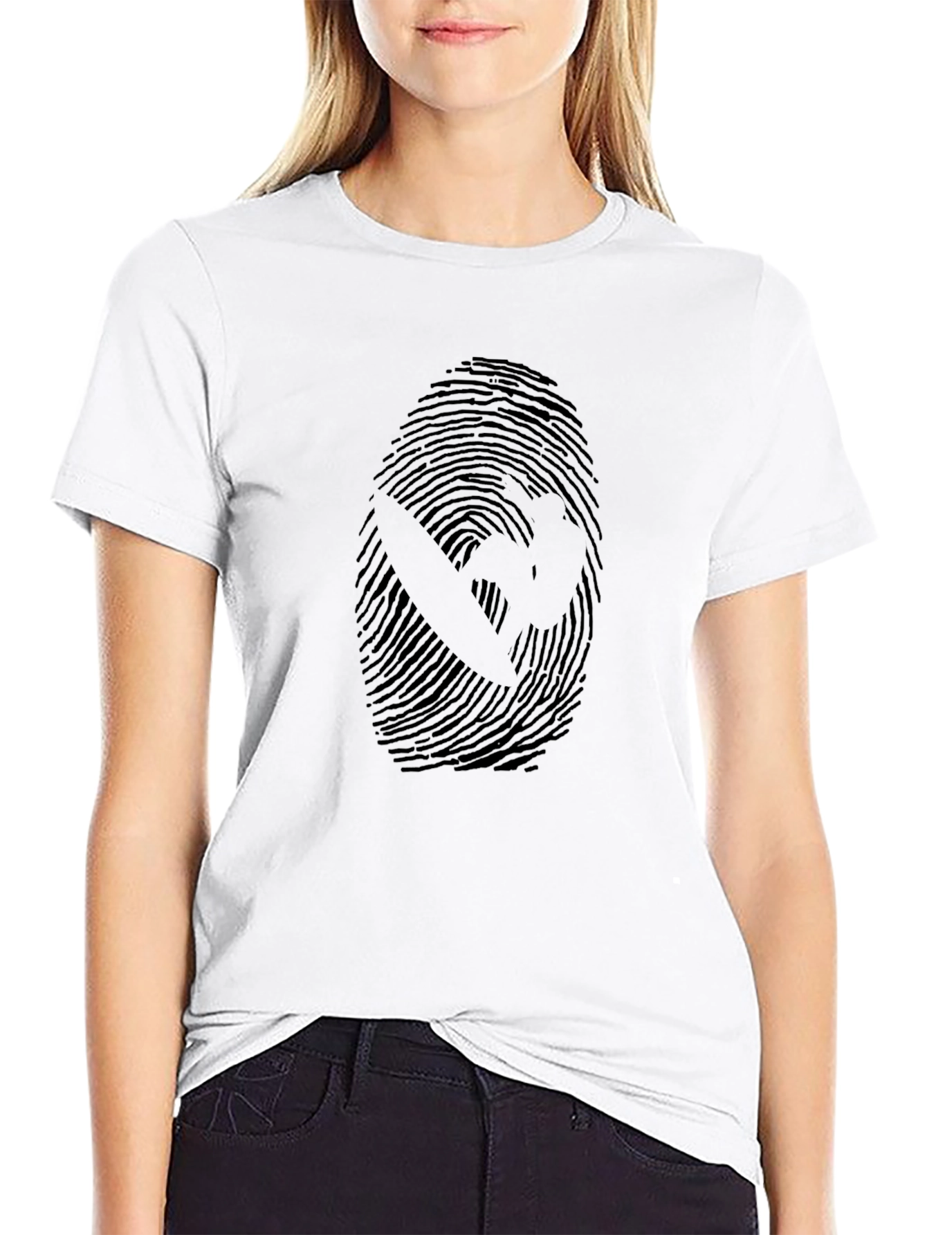 Graphic Fingerprint T-Shirt - Unique Design