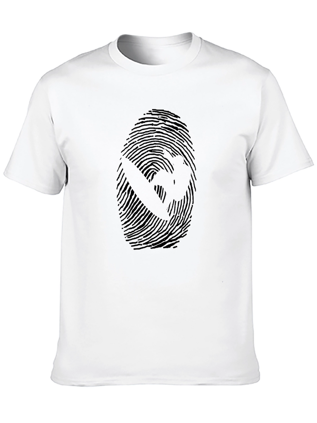 Graphic Fingerprint T-Shirt - Unique Design