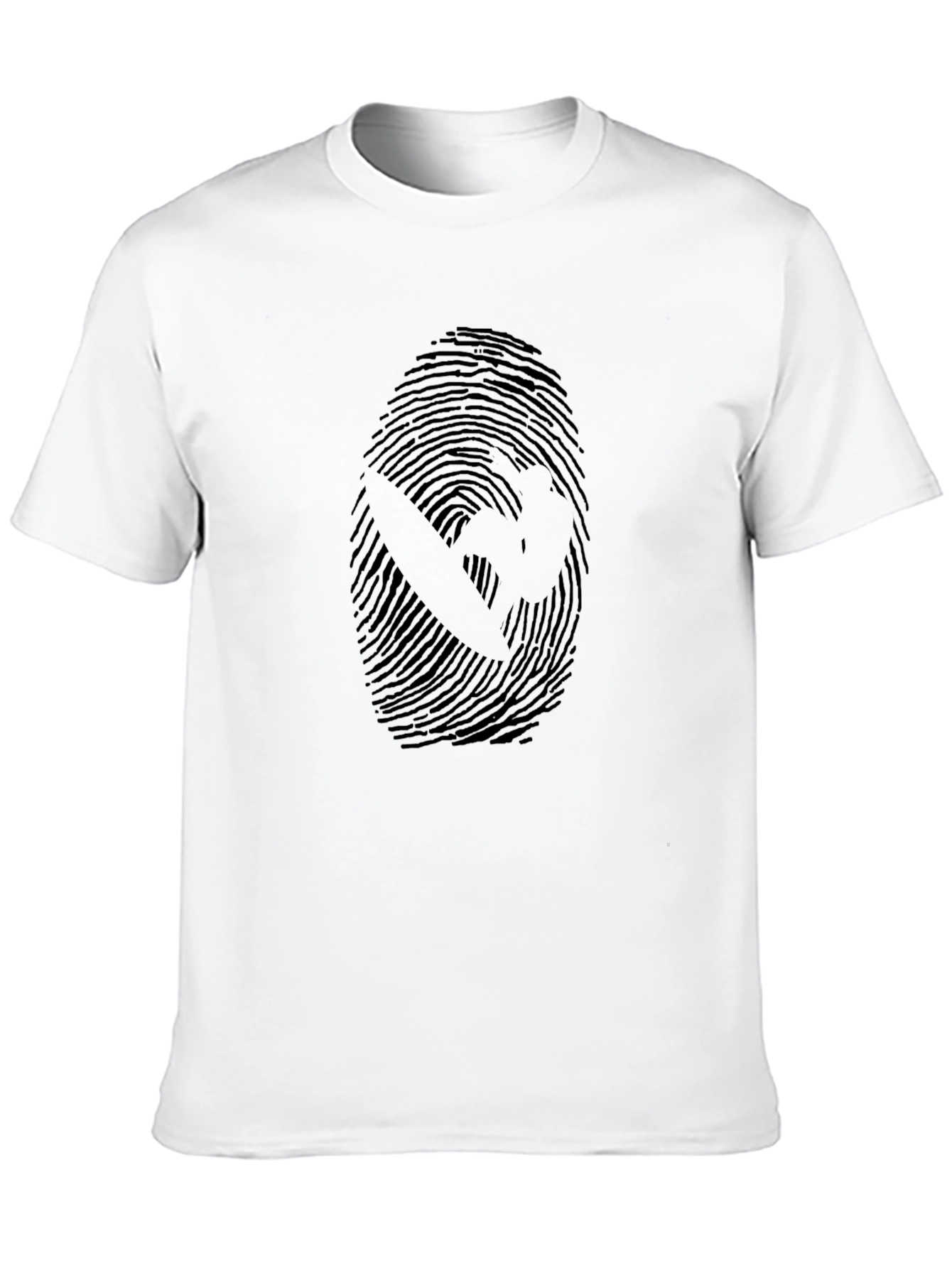 Graphic Fingerprint T-Shirt - Unique Design