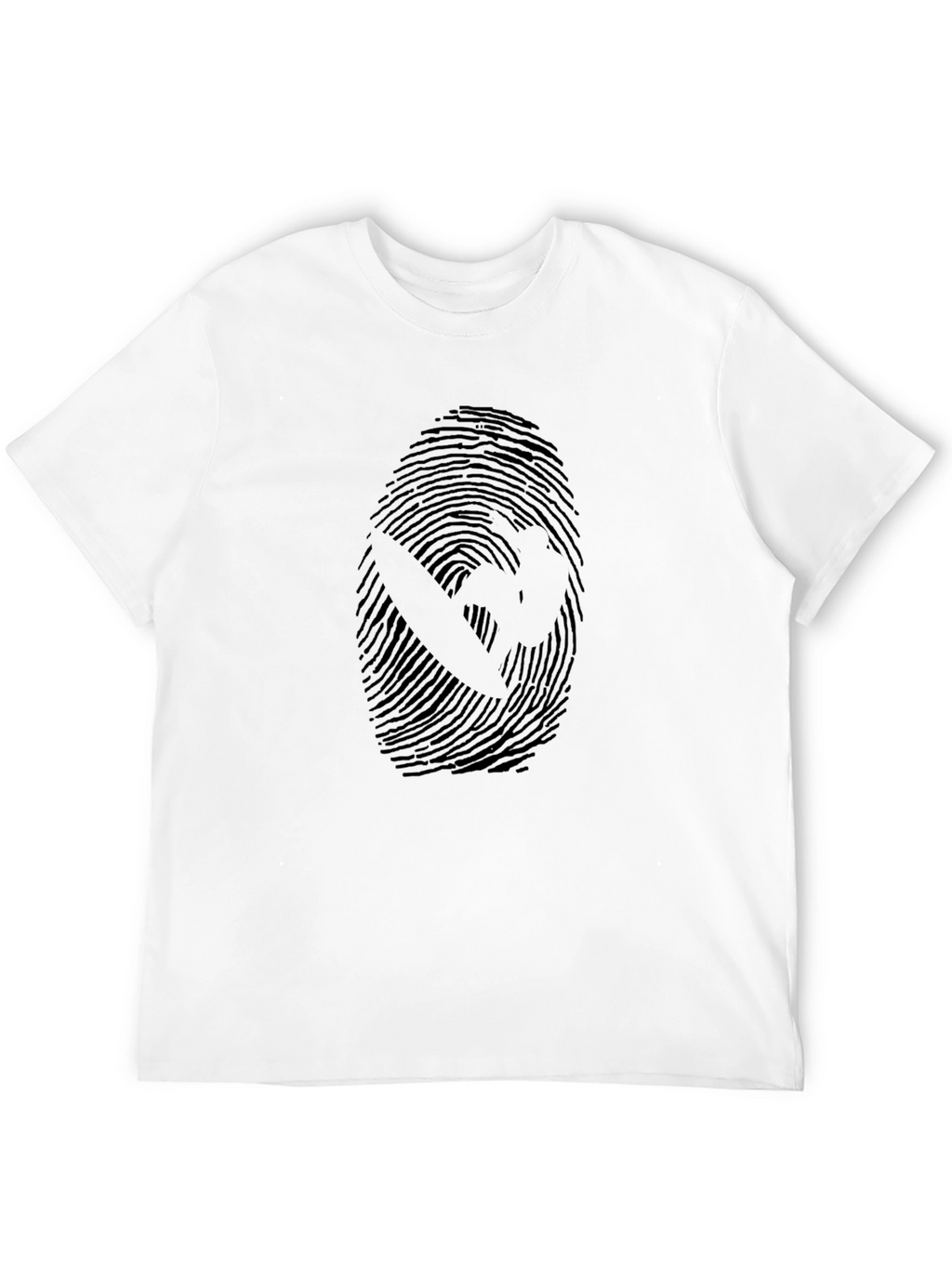 Graphic Fingerprint T-Shirt - Unique Design
