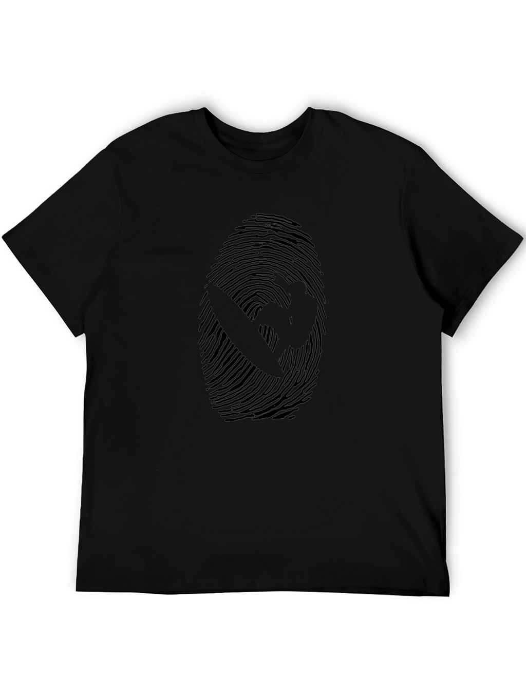 Graphic Fingerprint T-Shirt - Unique Design