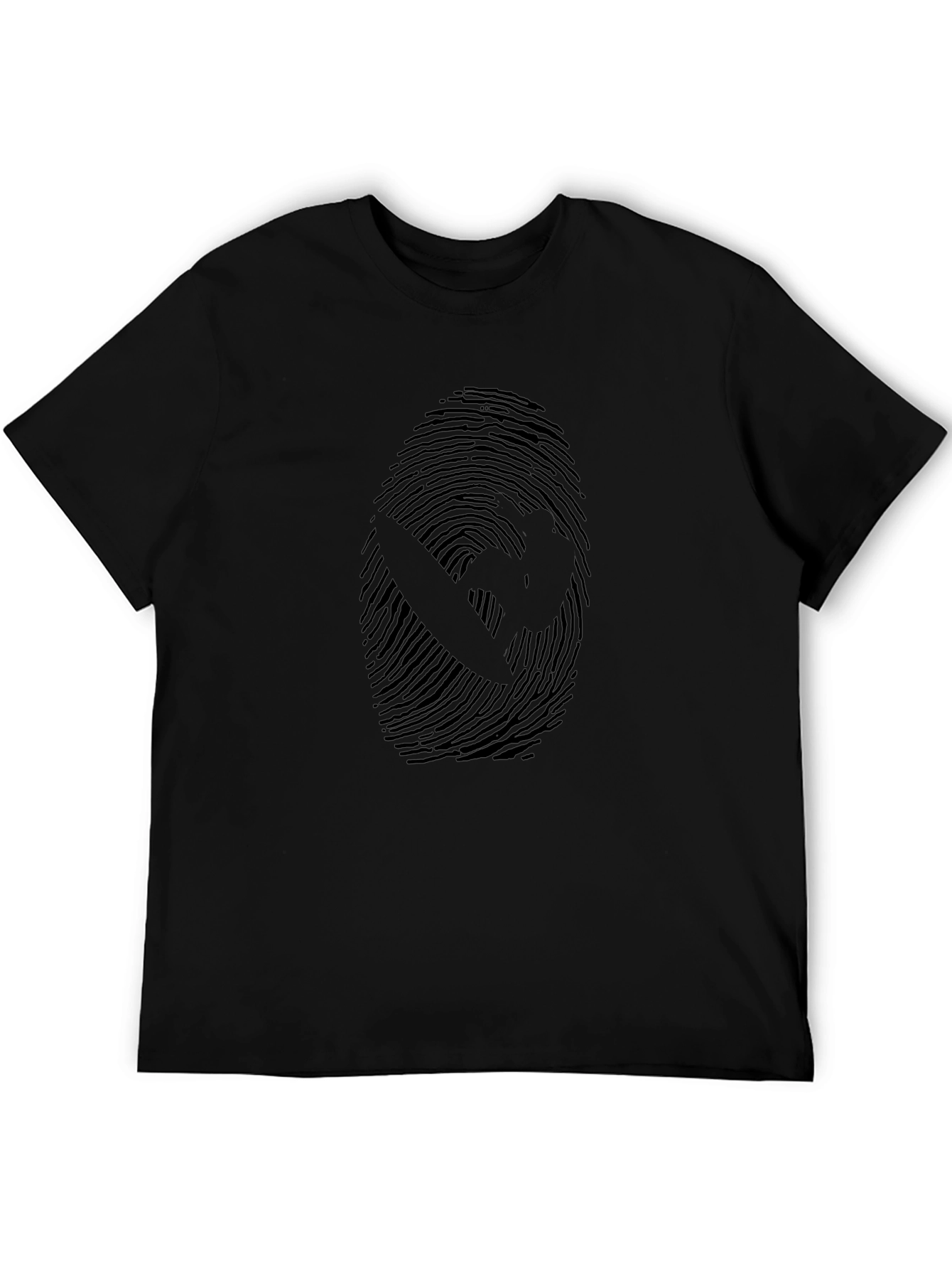 Graphic Fingerprint T-Shirt - Unique Design