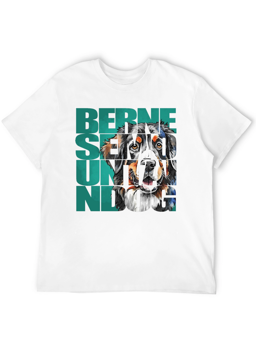 Bernese Mountain Dog Graphic Tee - Black