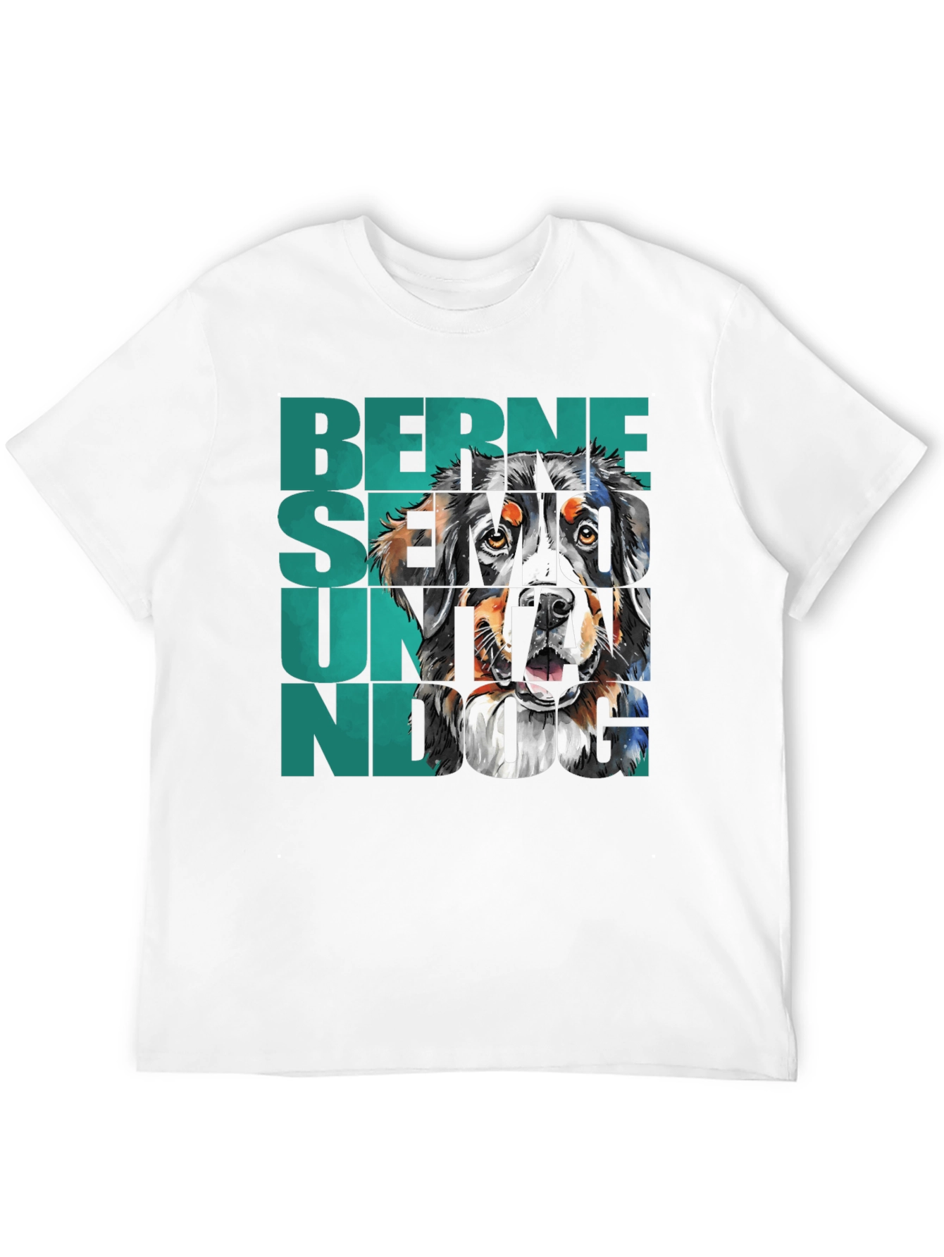 Bernese Mountain Dog Graphic Tee - Black