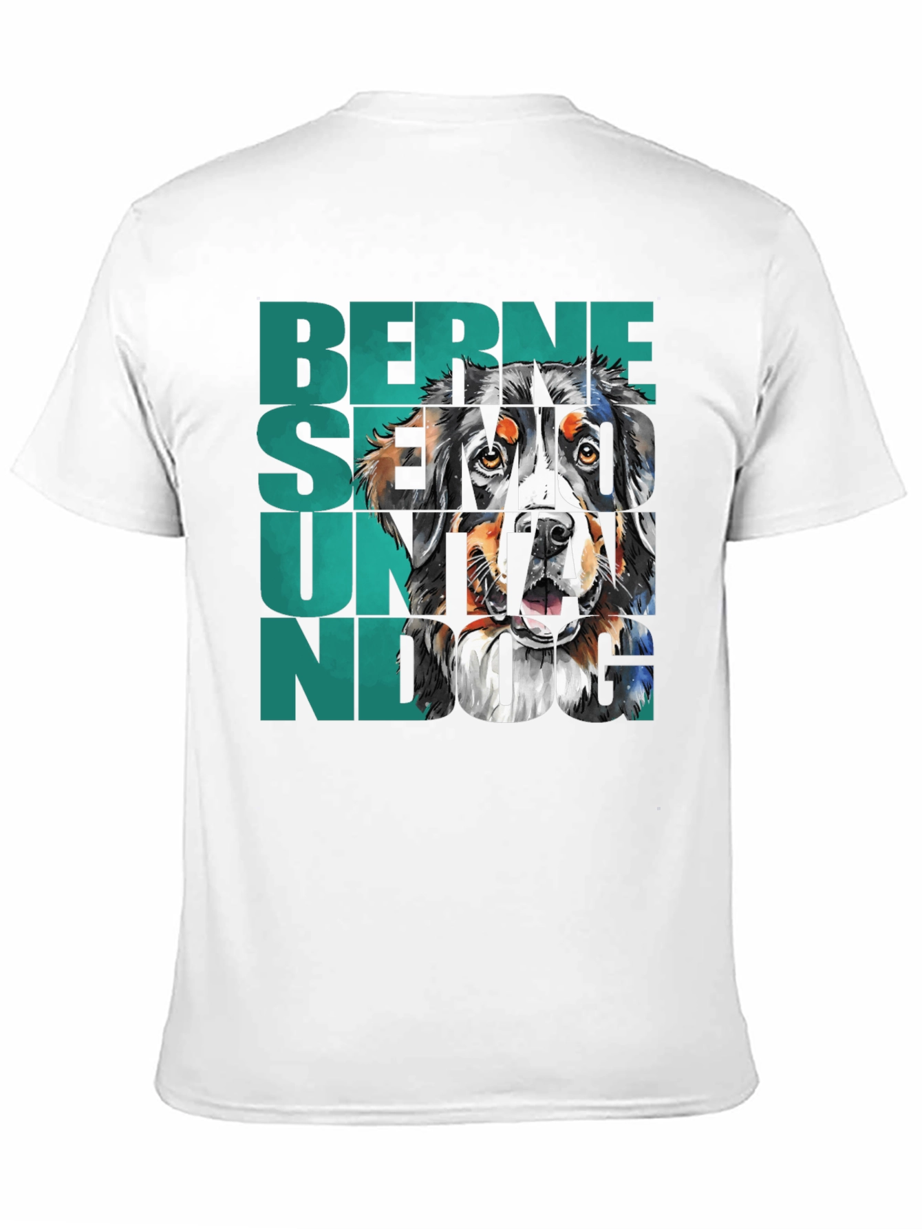 Bernese Mountain Dog Graphic Tee - Black