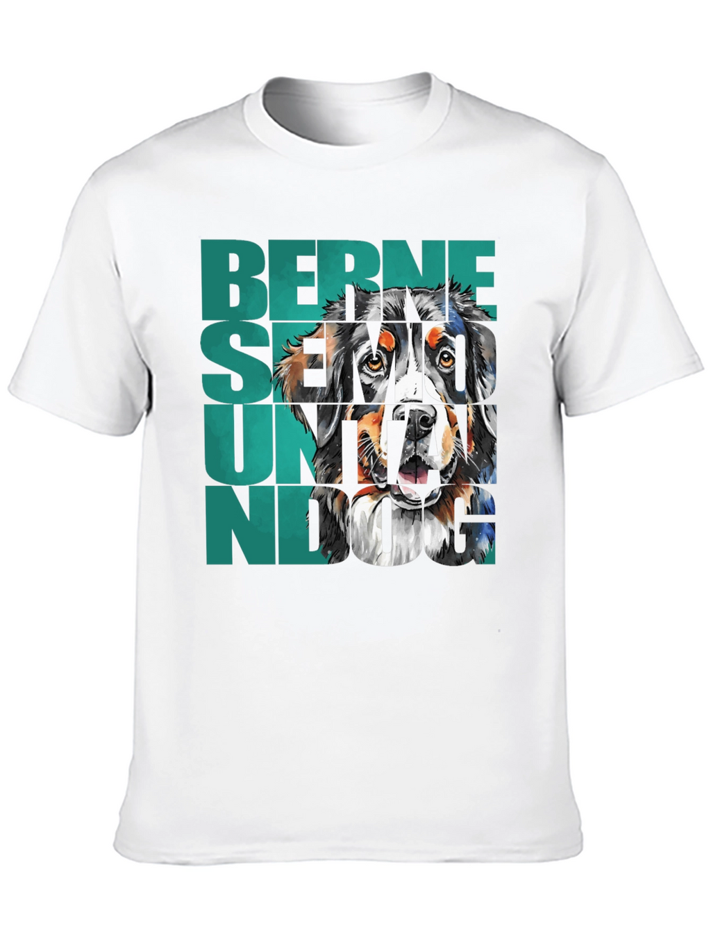 Bernese Mountain Dog Graphic Tee - Black