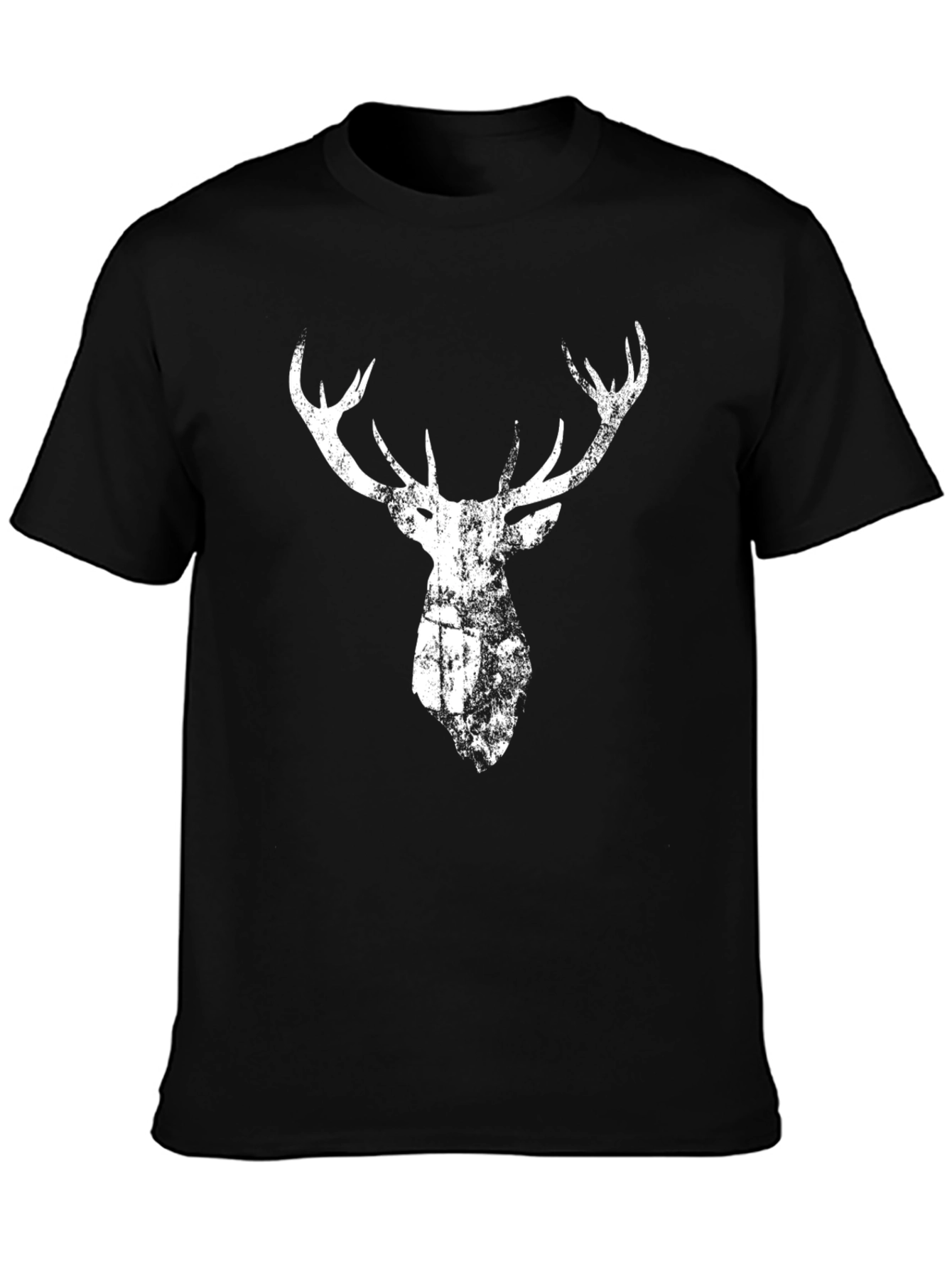 Deer Graphic Black Tee
