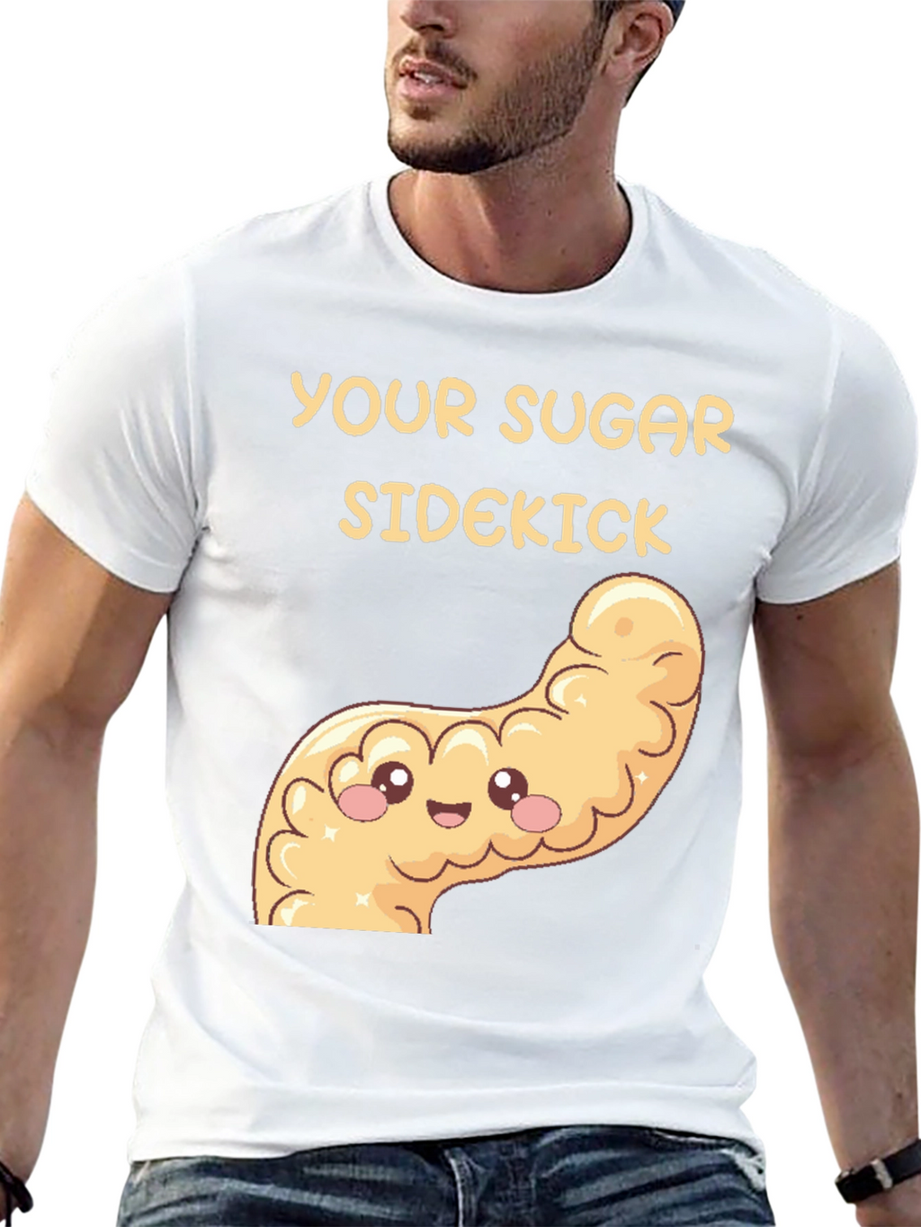 Your Sugar Sidekick T-Shirt - Pancreas Cartoon Tee