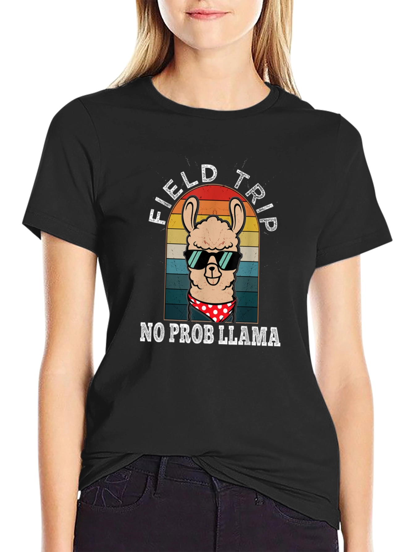 Funny Llama Field Trip T-Shirt
