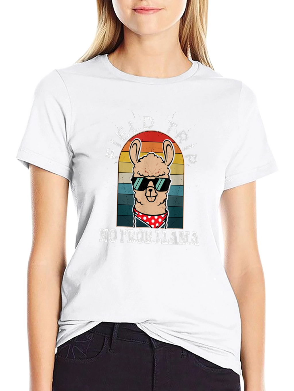 Funny Llama Field Trip T-Shirt