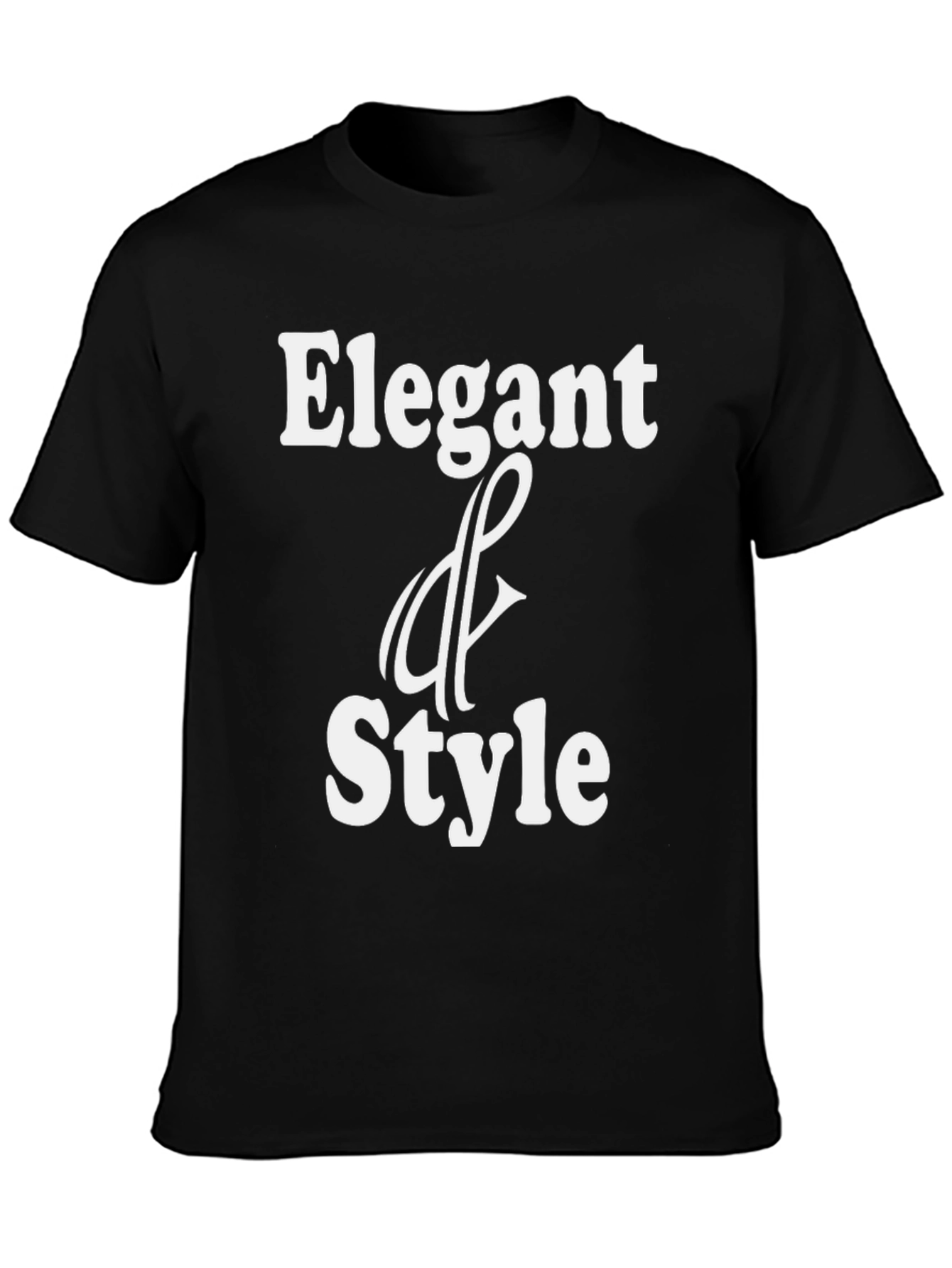 Elegant Style Black T-Shirt