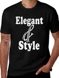 Elegant Style Black T-Shirt