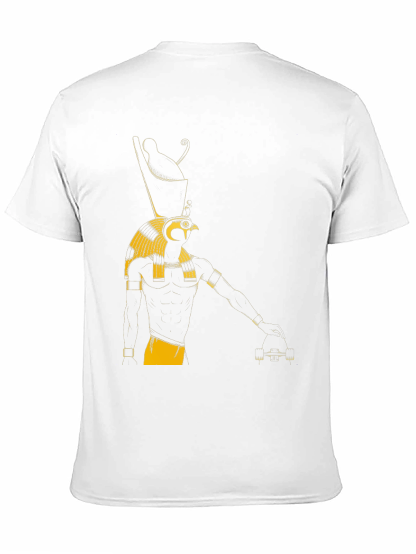 Egyptian God Graphic Tee - Black Cotton T-Shirt
