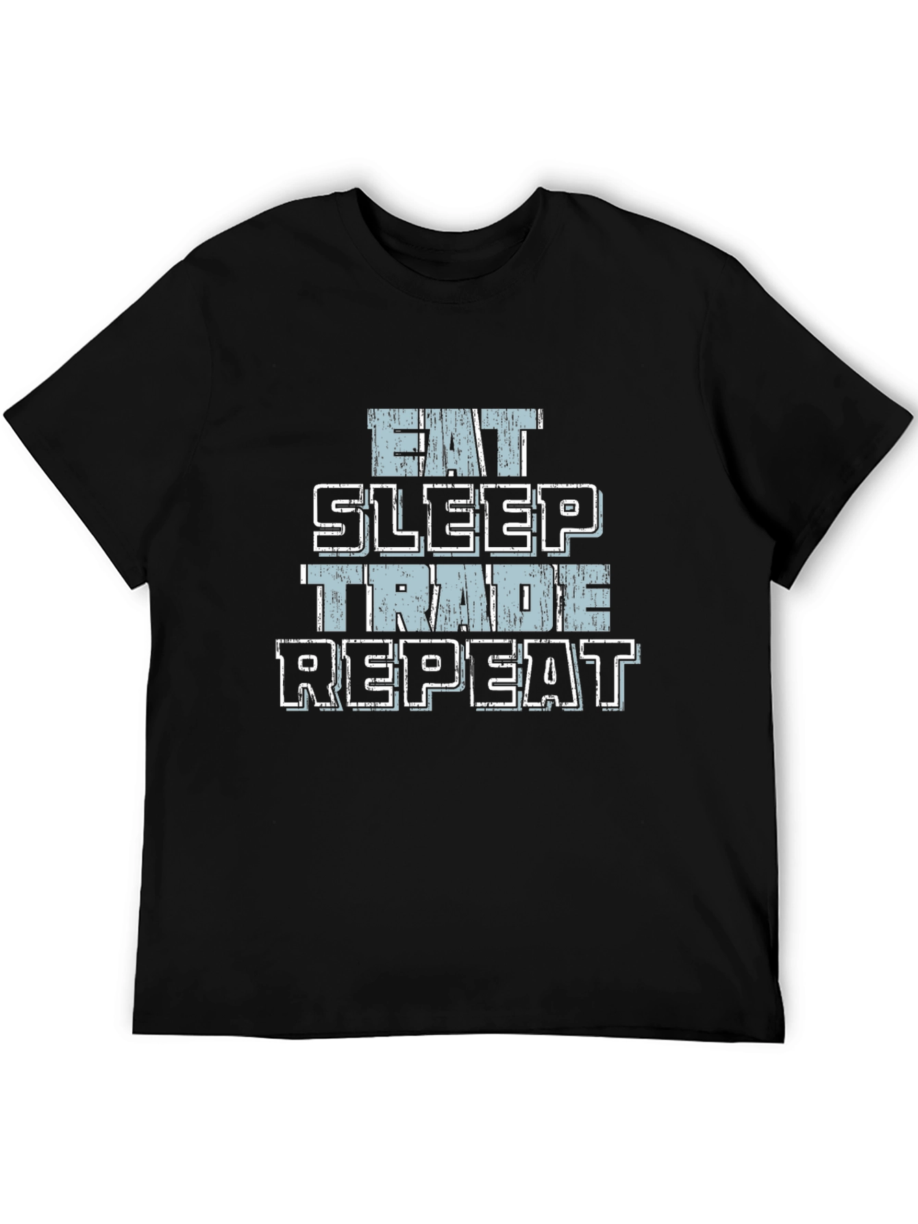 Eat Sleep Trade Repeat Black T-Shirt