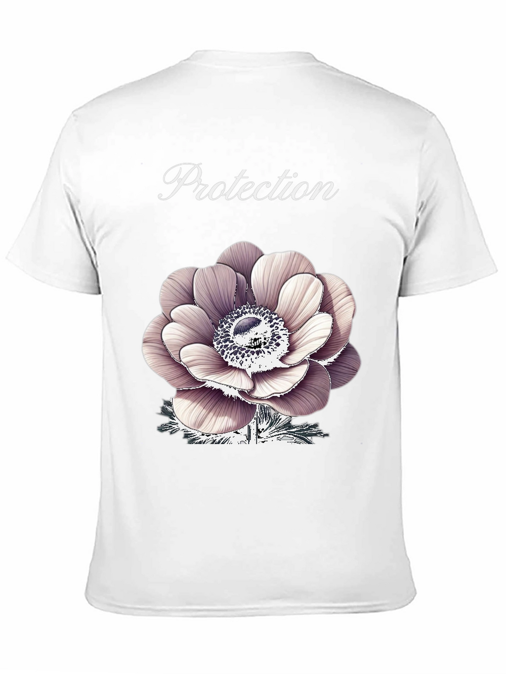 Protection Flower Graphic Tee - Black