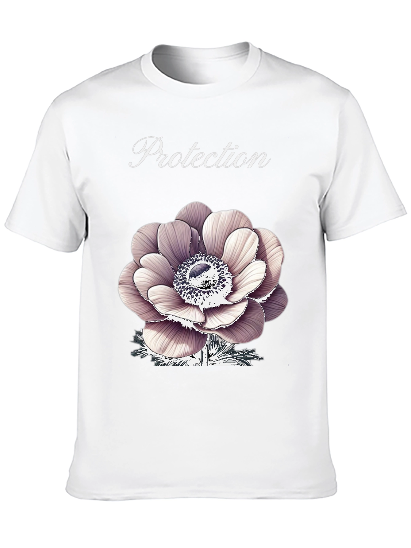 Protection Flower Graphic Tee - Black