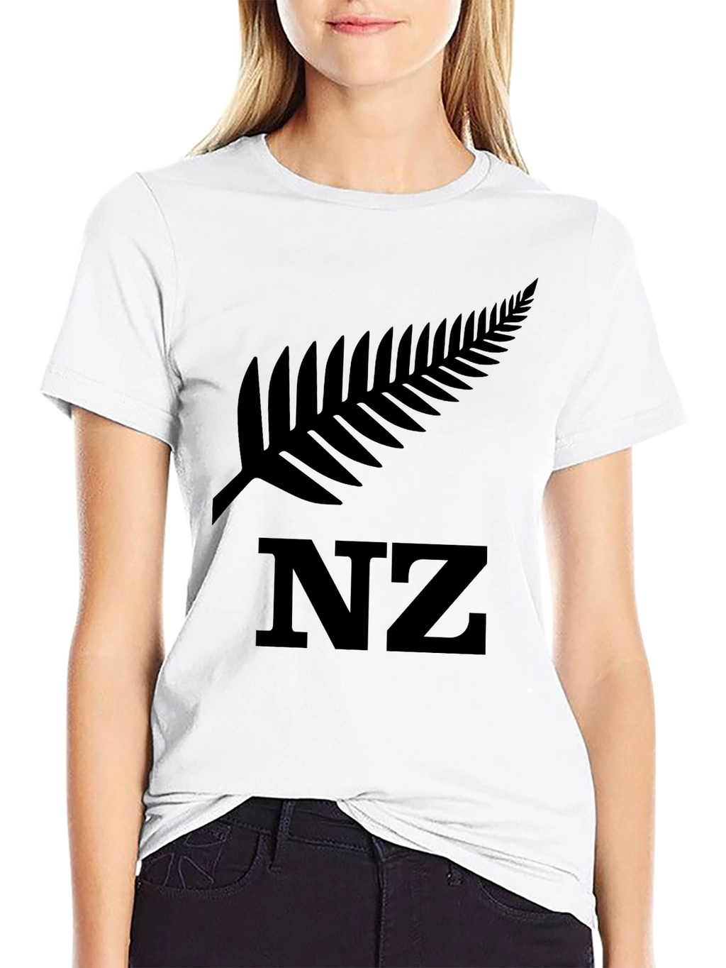 Black NZ Fern T-Shirt - New Zealand Pride