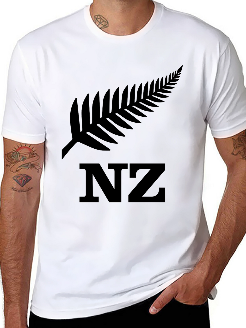 Black NZ Fern T-Shirt - New Zealand Pride