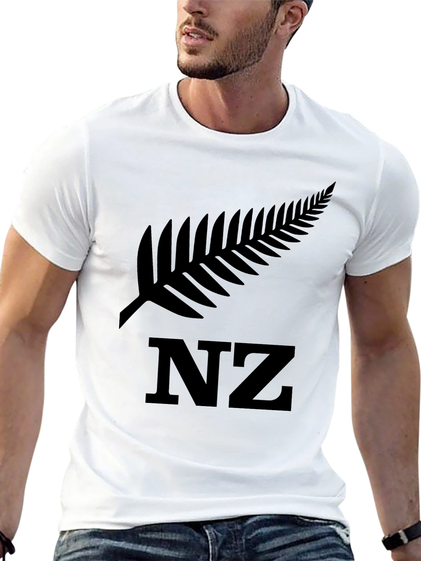 Black NZ Fern T-Shirt - New Zealand Pride
