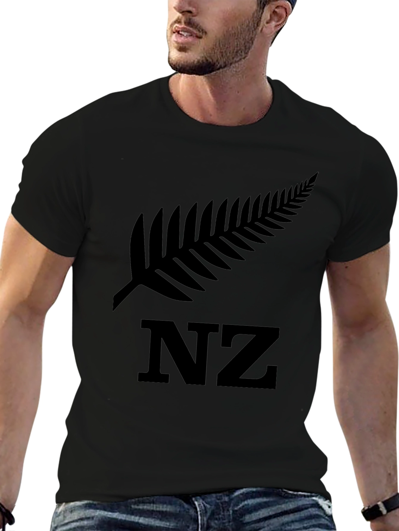 Black NZ Fern T-Shirt - New Zealand Pride
