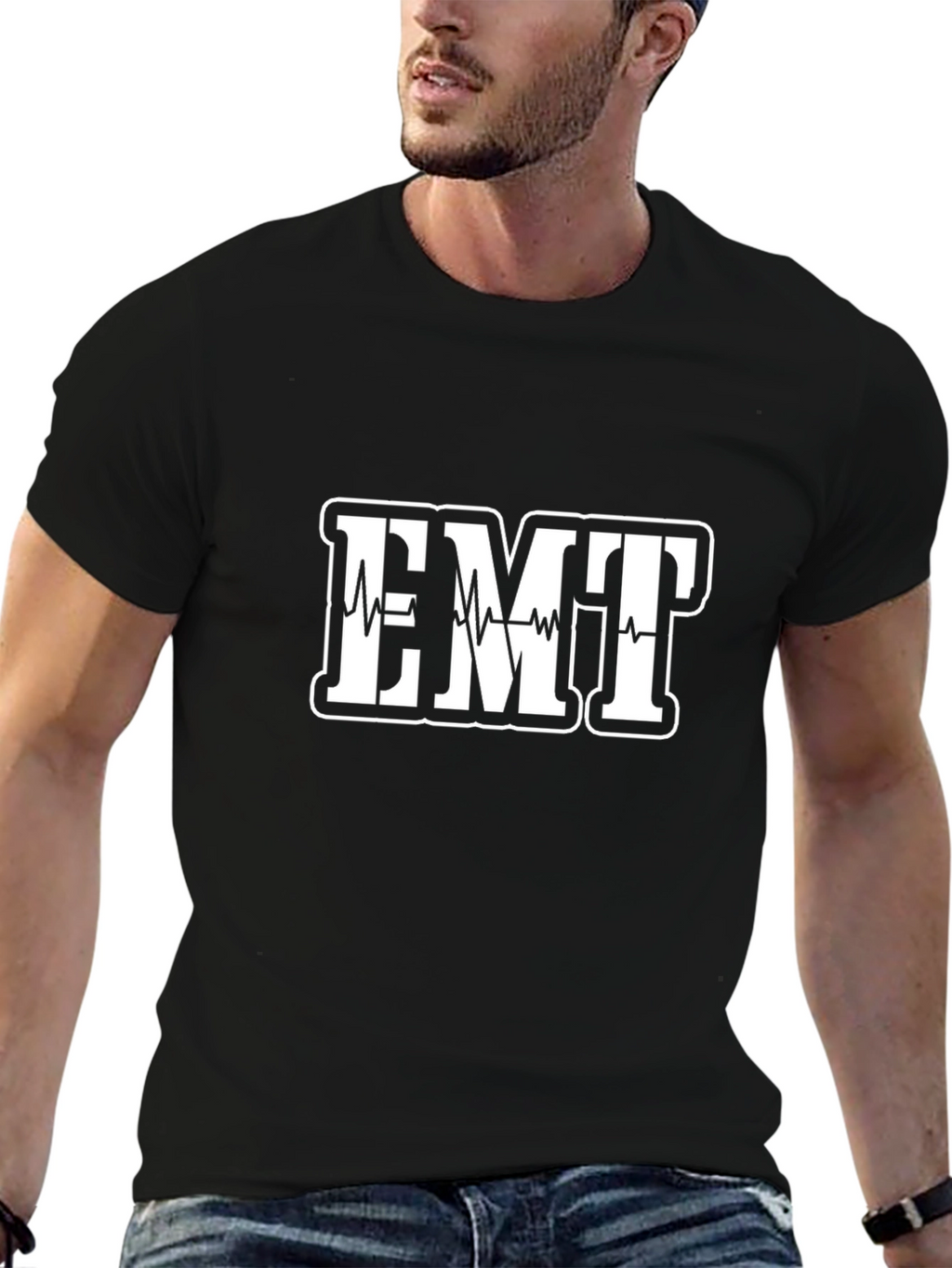 EMT Heartbeat Graphic T-Shirt - First Responder Apparel