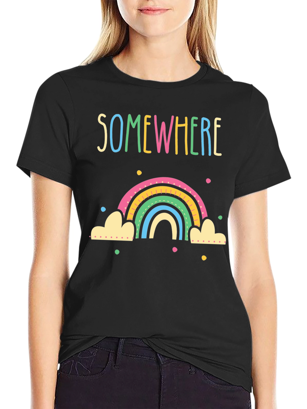 Somewhere Rainbow Graphic Tee