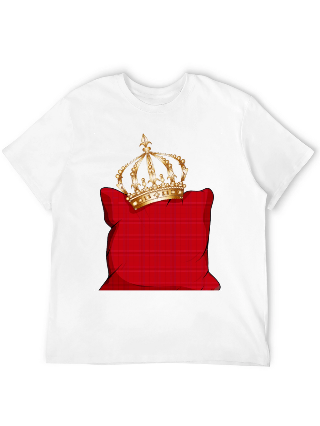 Crown on Pillow Graphic Tee - Black