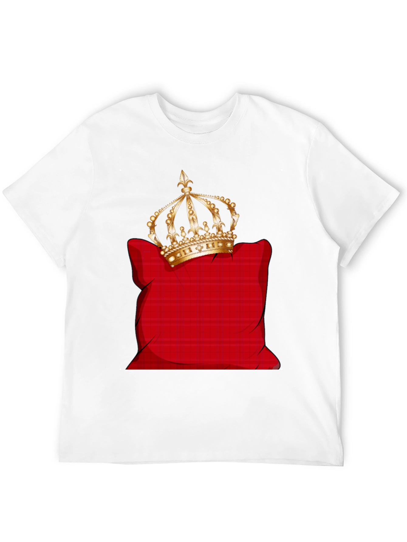 Crown on Pillow Graphic Tee - Black