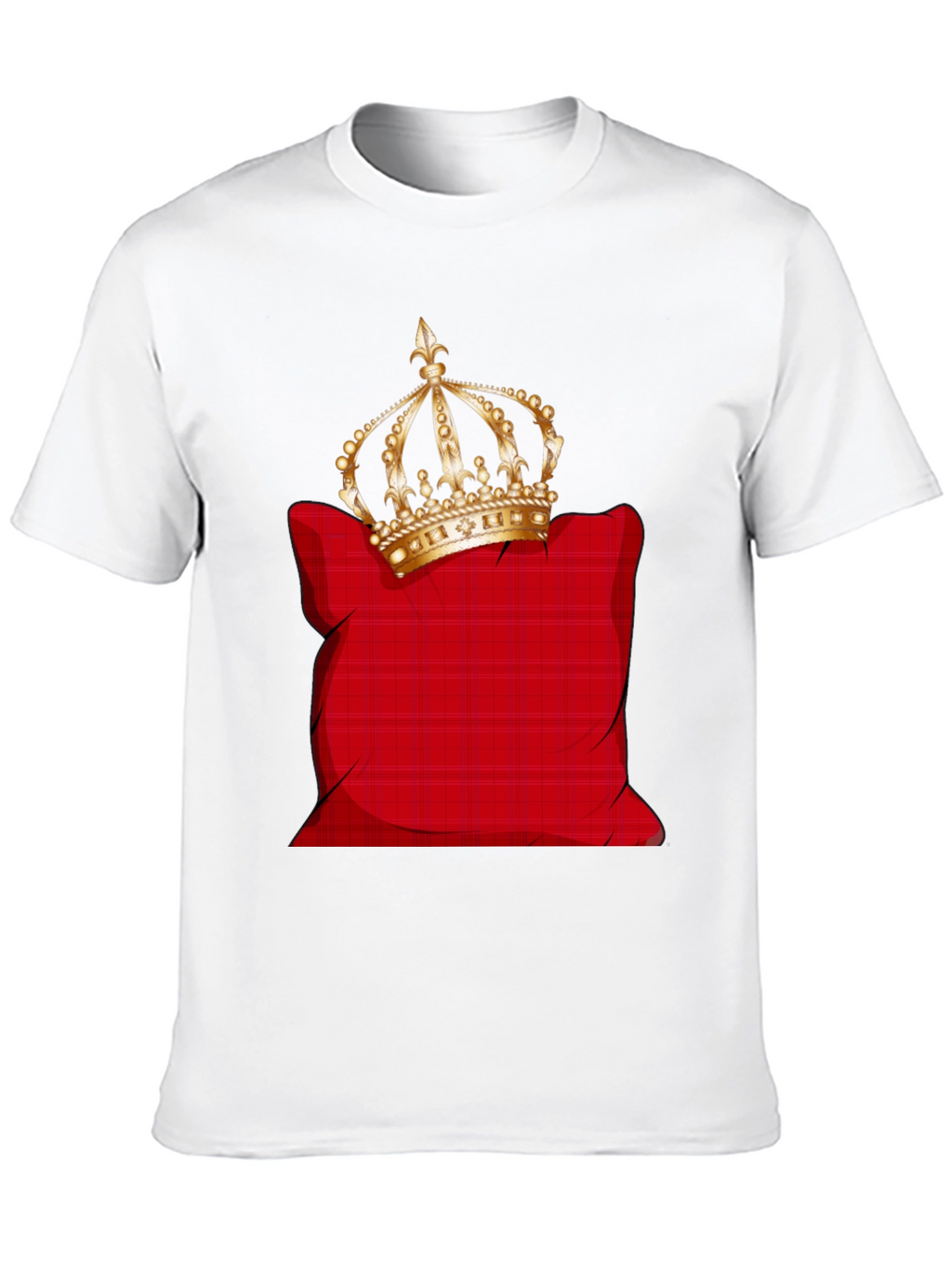 Crown on Pillow Graphic Tee - Black