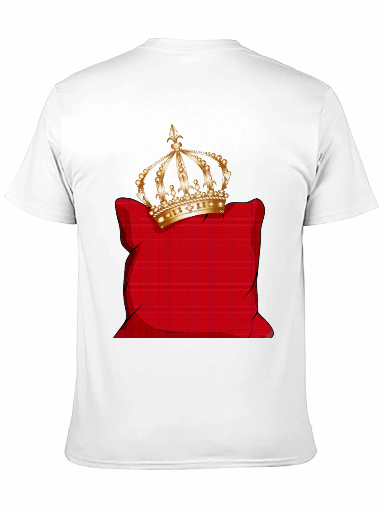 Crown on Pillow Graphic Tee - Black