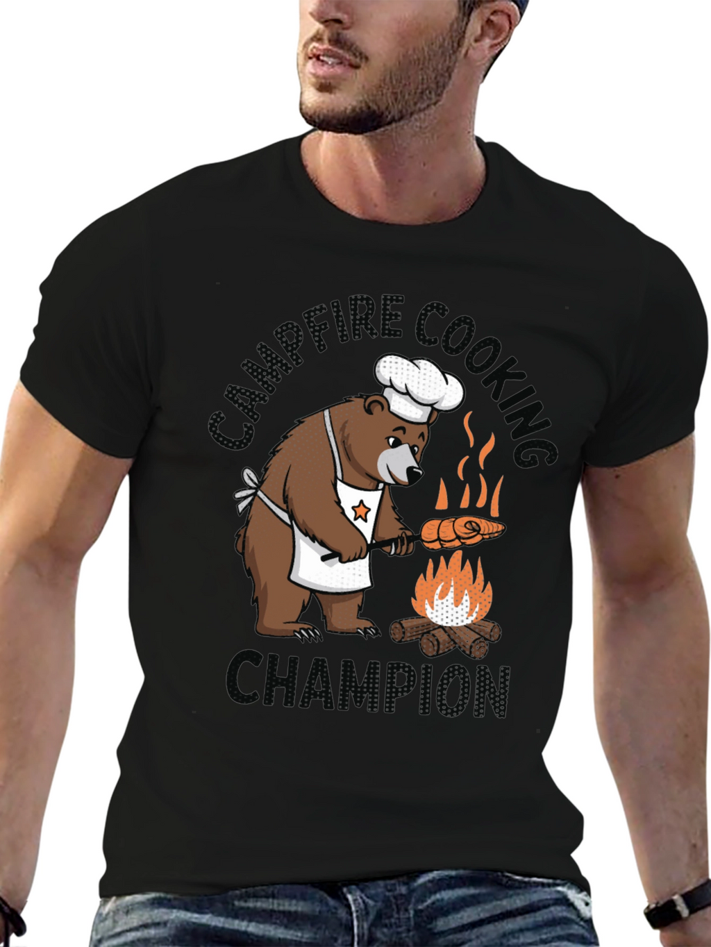 Campfire Cooking Champion Bear T-Shirt