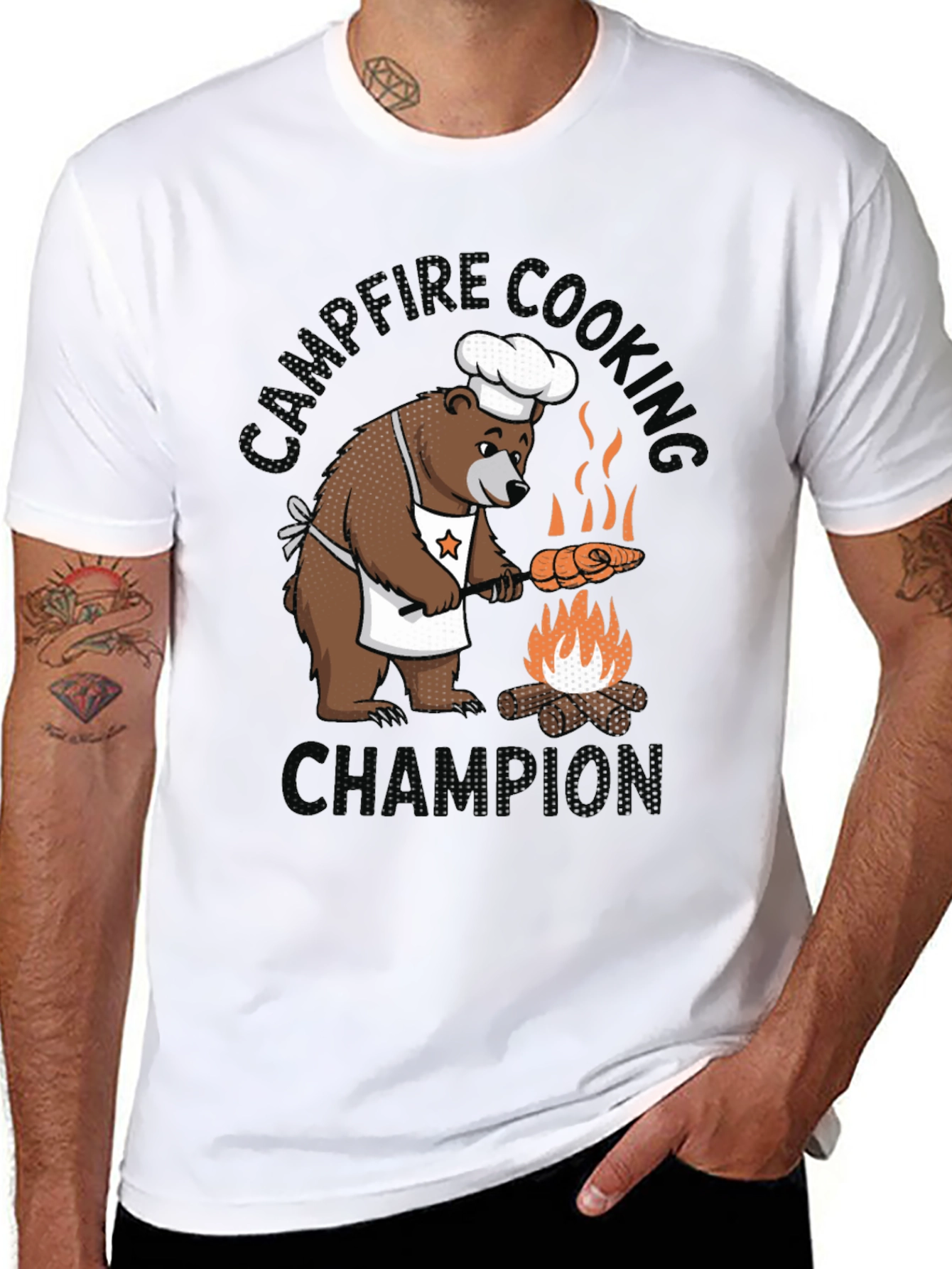 Campfire Cooking Champion Bear T-Shirt