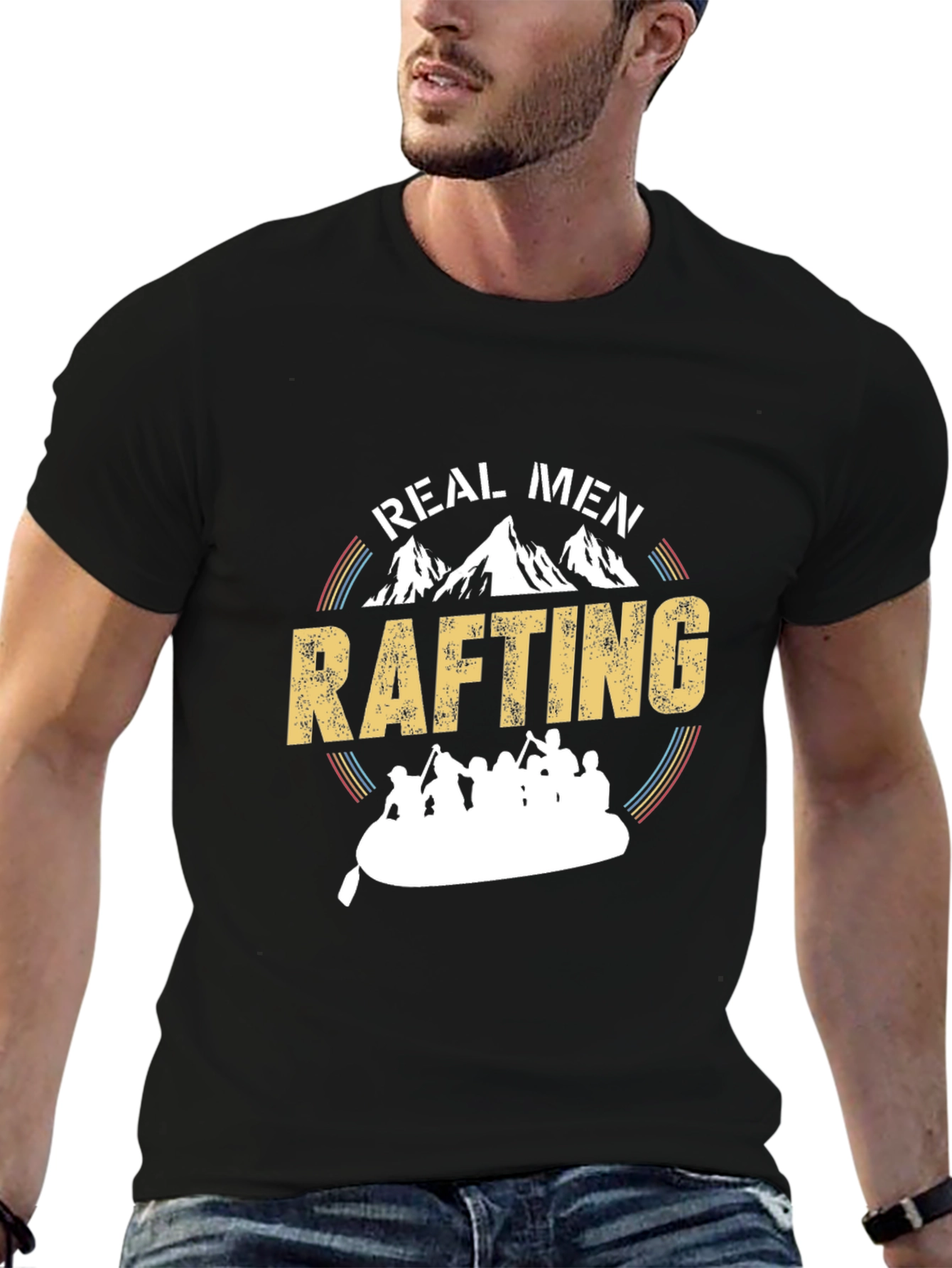 Real Men Rafting T-Shirt - Adventure Tee