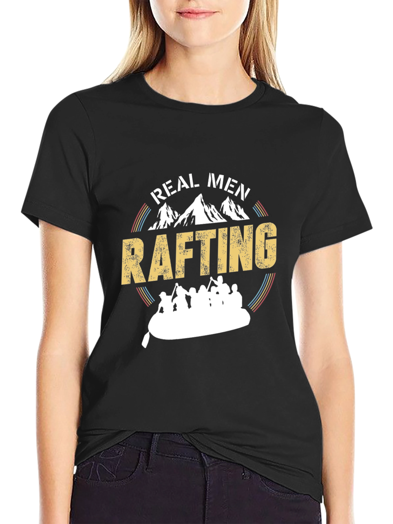 Real Men Rafting T-Shirt - Adventure Tee