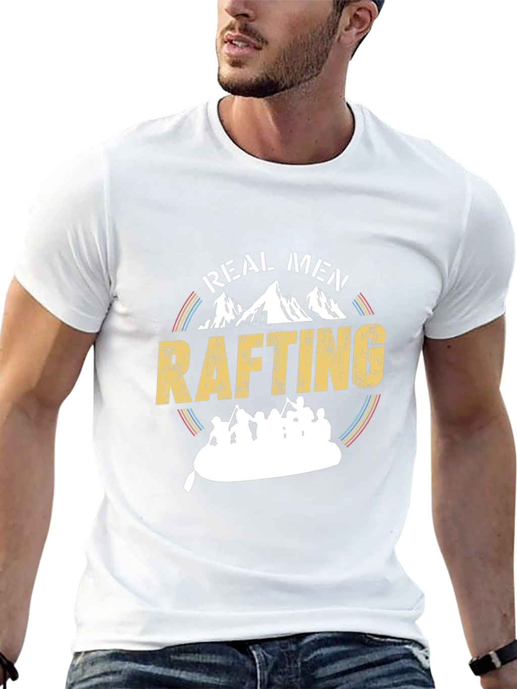 Real Men Rafting T-Shirt - Adventure Tee