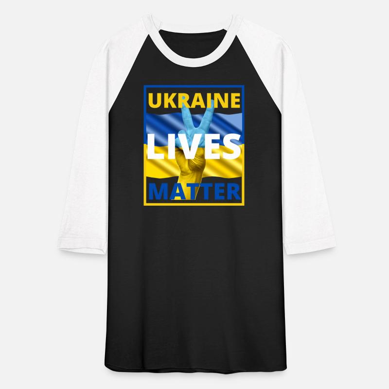 UKRAINE LIVES MATTER Peace Sign Ukraine Flag