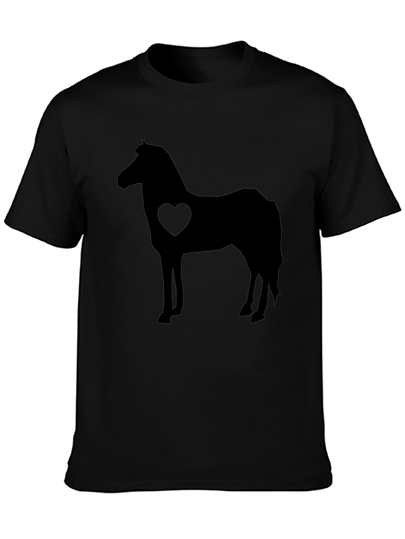 Horse Love T-Shirt - Black Graphic Tee