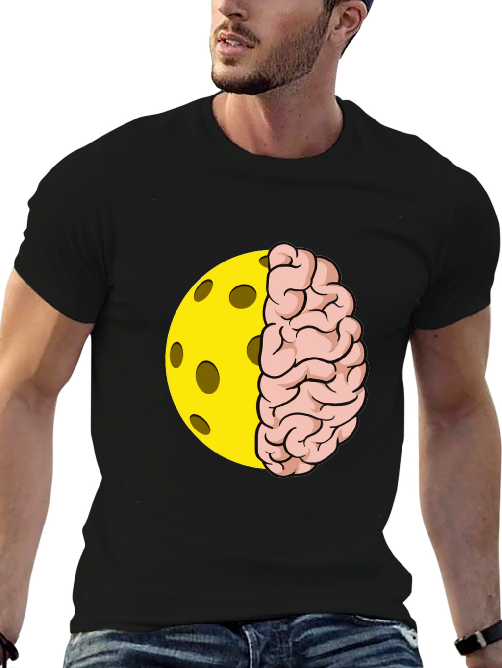 Pickleball Brain T-Shirt - Clever Design!