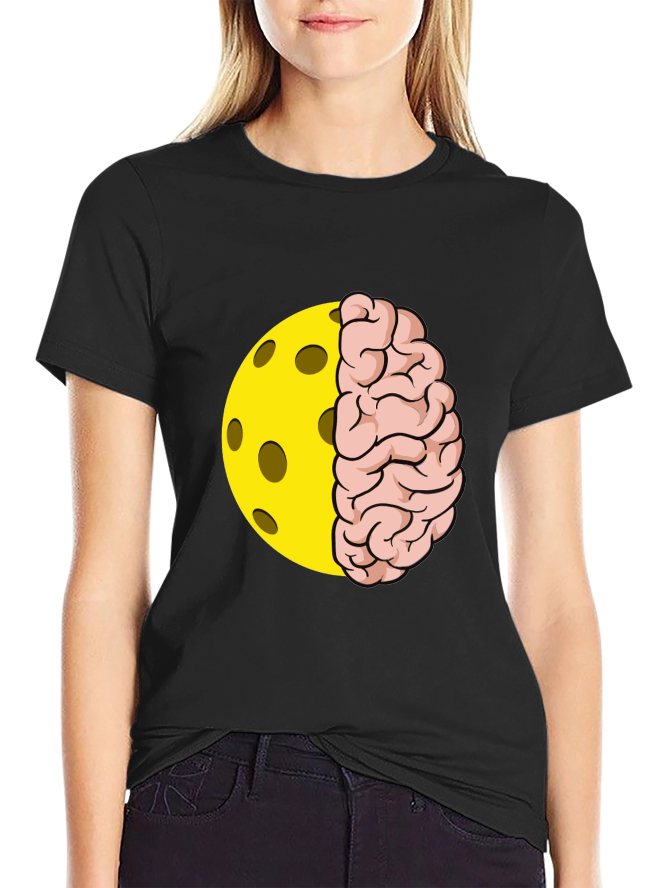 Pickleball Brain T-Shirt - Clever Design!