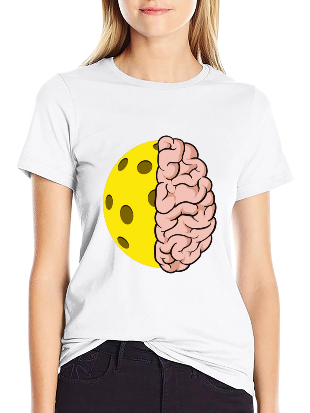 Pickleball Brain T-Shirt - Clever Design!