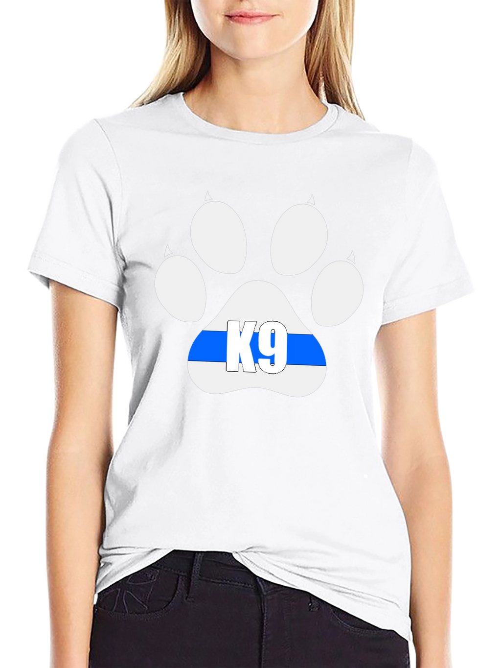 K9 Paw Print T-Shirt - Police Dog Support