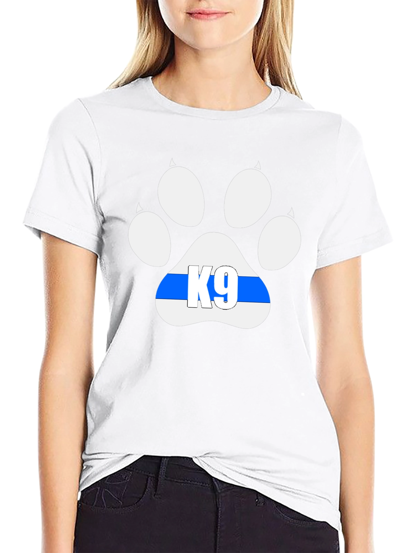 K9 Paw Print T-Shirt - Police Dog Support
