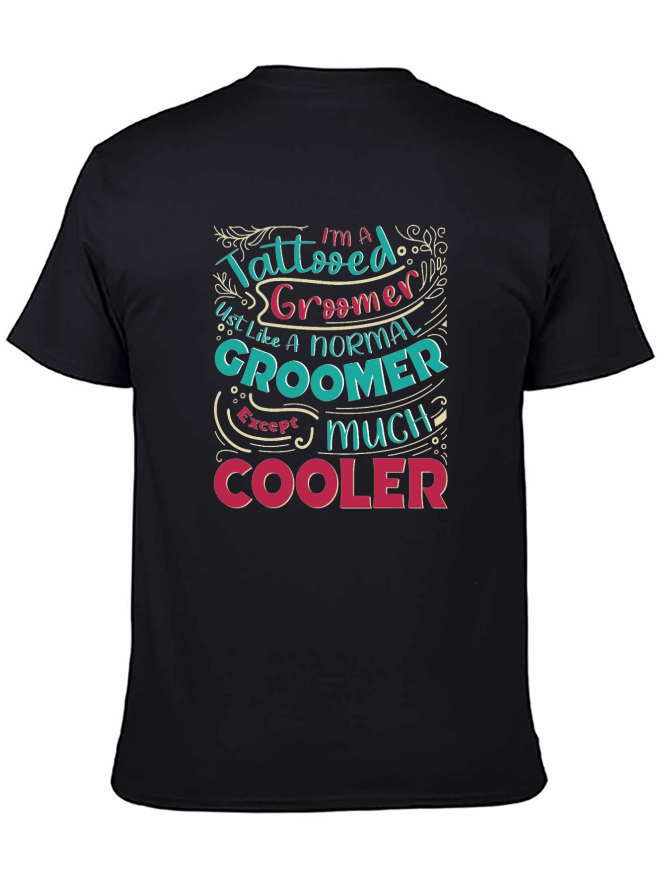 Tattooed Groomer Graphic Tee - Cool Pet Stylist T-Shirt